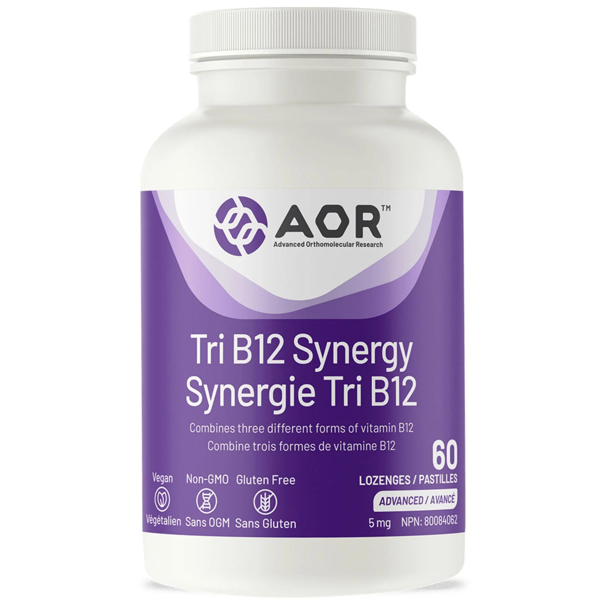 AOR Pro TRI-B12 Synergy 60 Lozenges