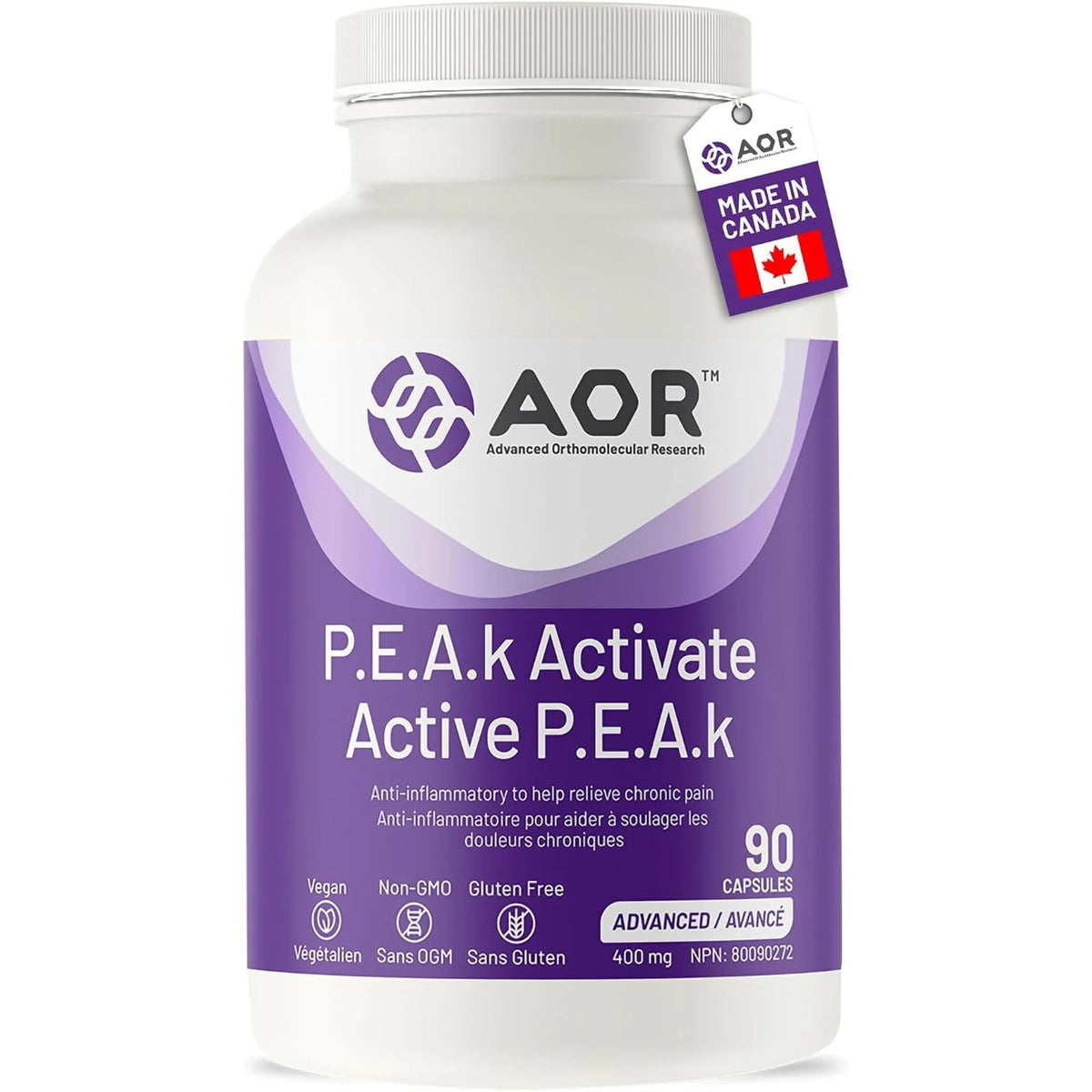 AOR PEA Activate Capsule 90 Capsules (Pain and Inflammation)
