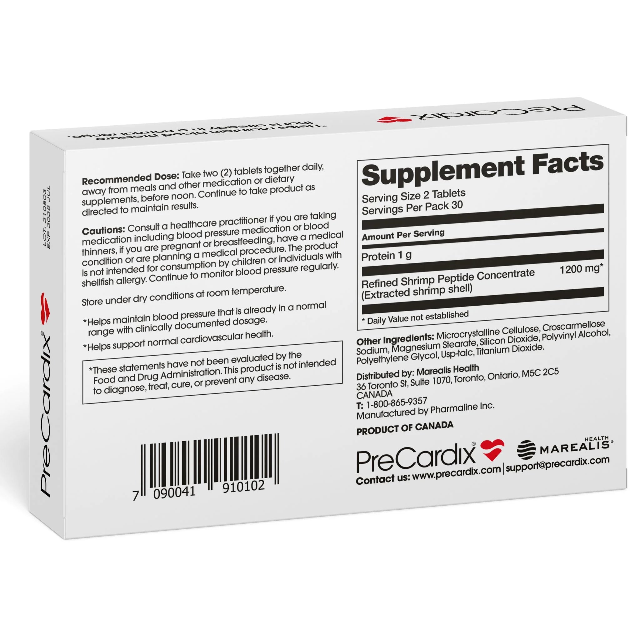 PreCardix Bioactive Marine Peptide 60 Tablets