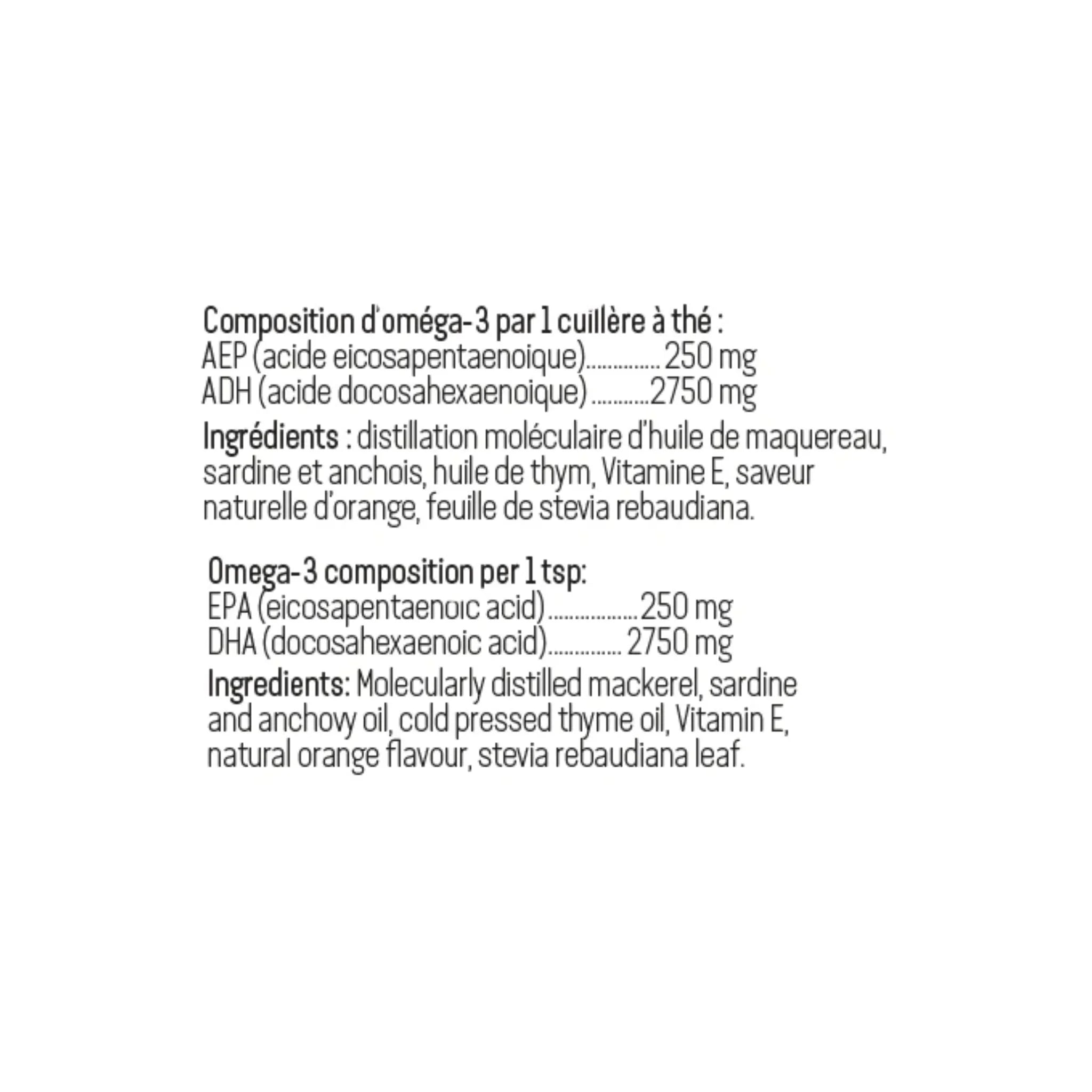 Alterra NeurOmega Omega Fish Oil - Orange 150 ml - Nature's Source Inc