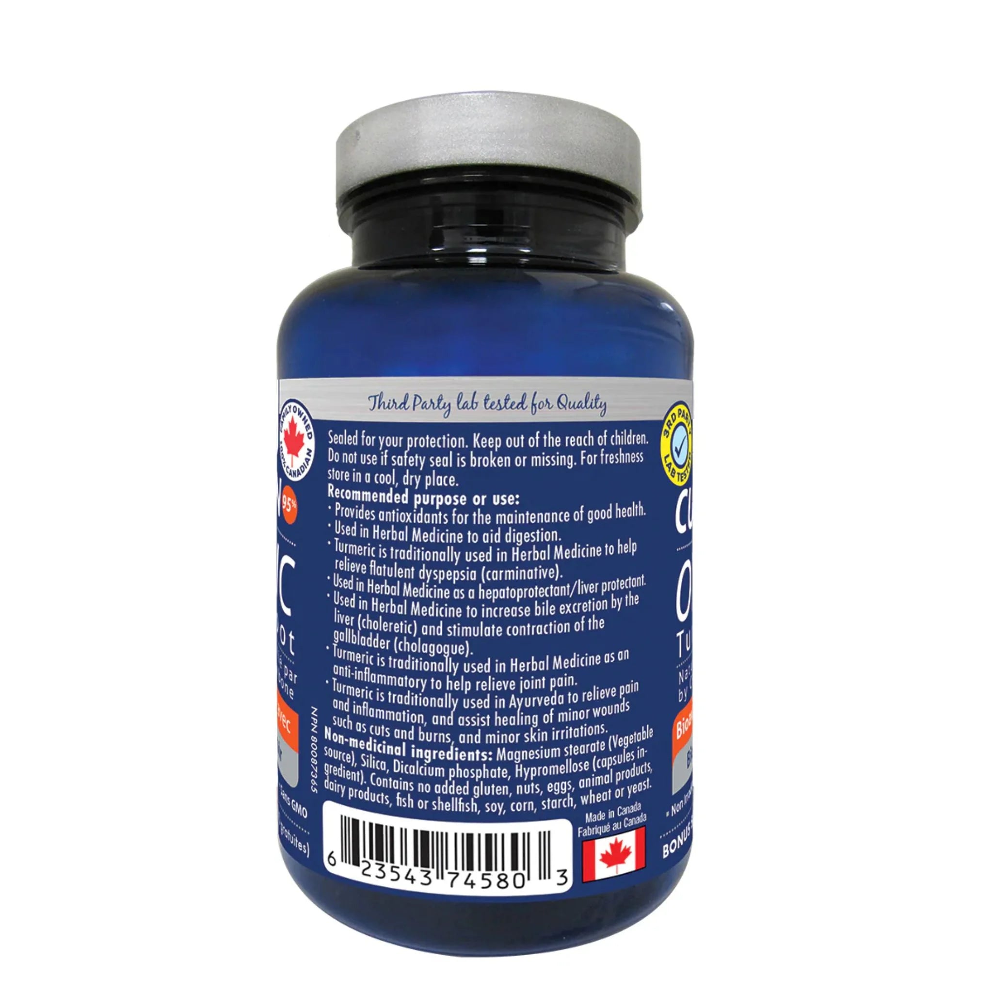 Naka Organic Curcumin with Black Pepper 90 Veg - Caps - Nature's Source Inc
