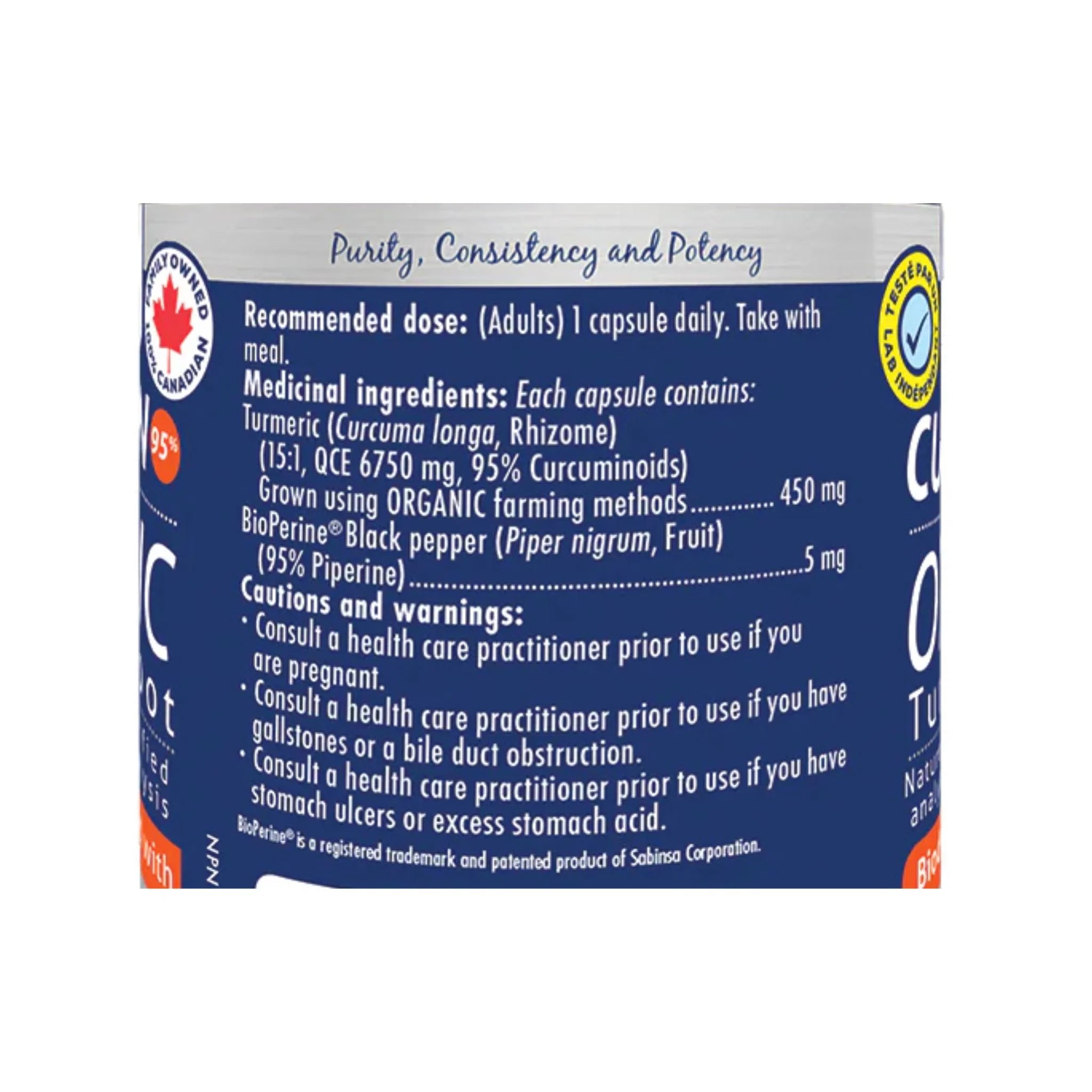 Naka Organic Curcumin with Black Pepper 90 Veg - Caps - Nature's Source Inc