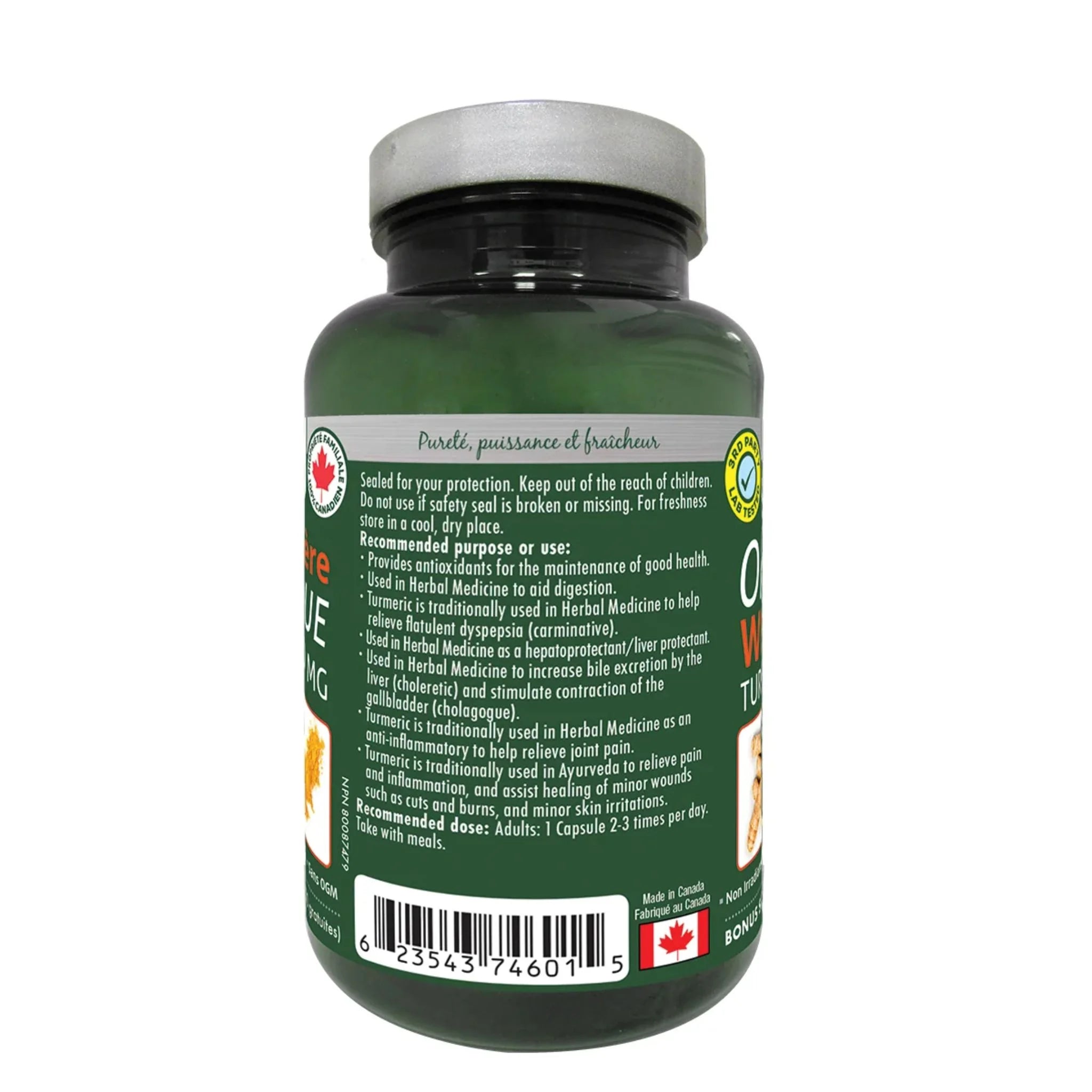 Naka Organic Whole Root Turmeric 120 ct