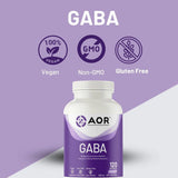 AOR GABA (Stress & Anxiety) 120 Vegan Capsules - Nature's Source Inc