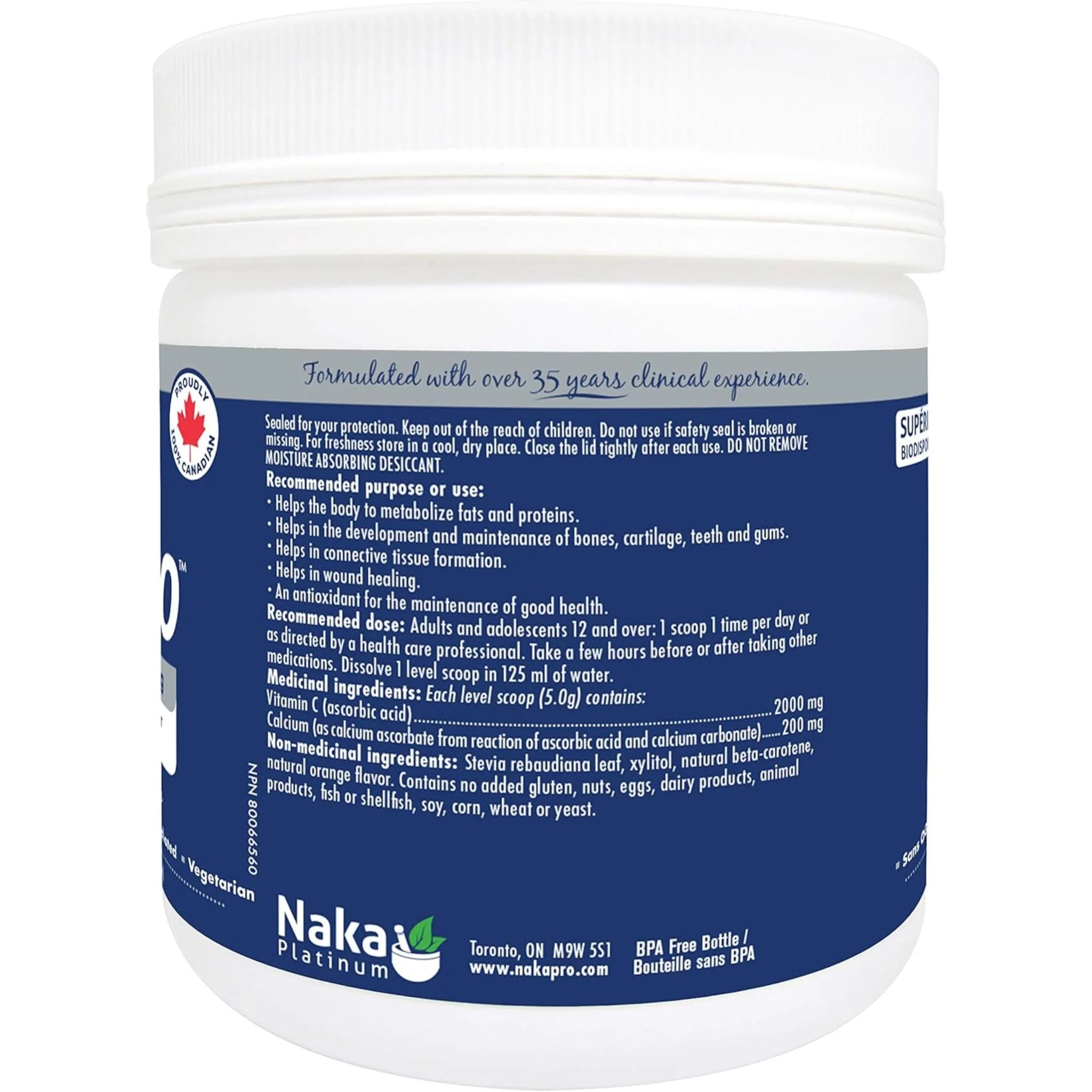 Naka Pro C2000 Vitamin C (Natural Orange) 400g