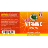 Pure Lab Vitamins Vitamin C 1000mg 120 Vegan Capsules