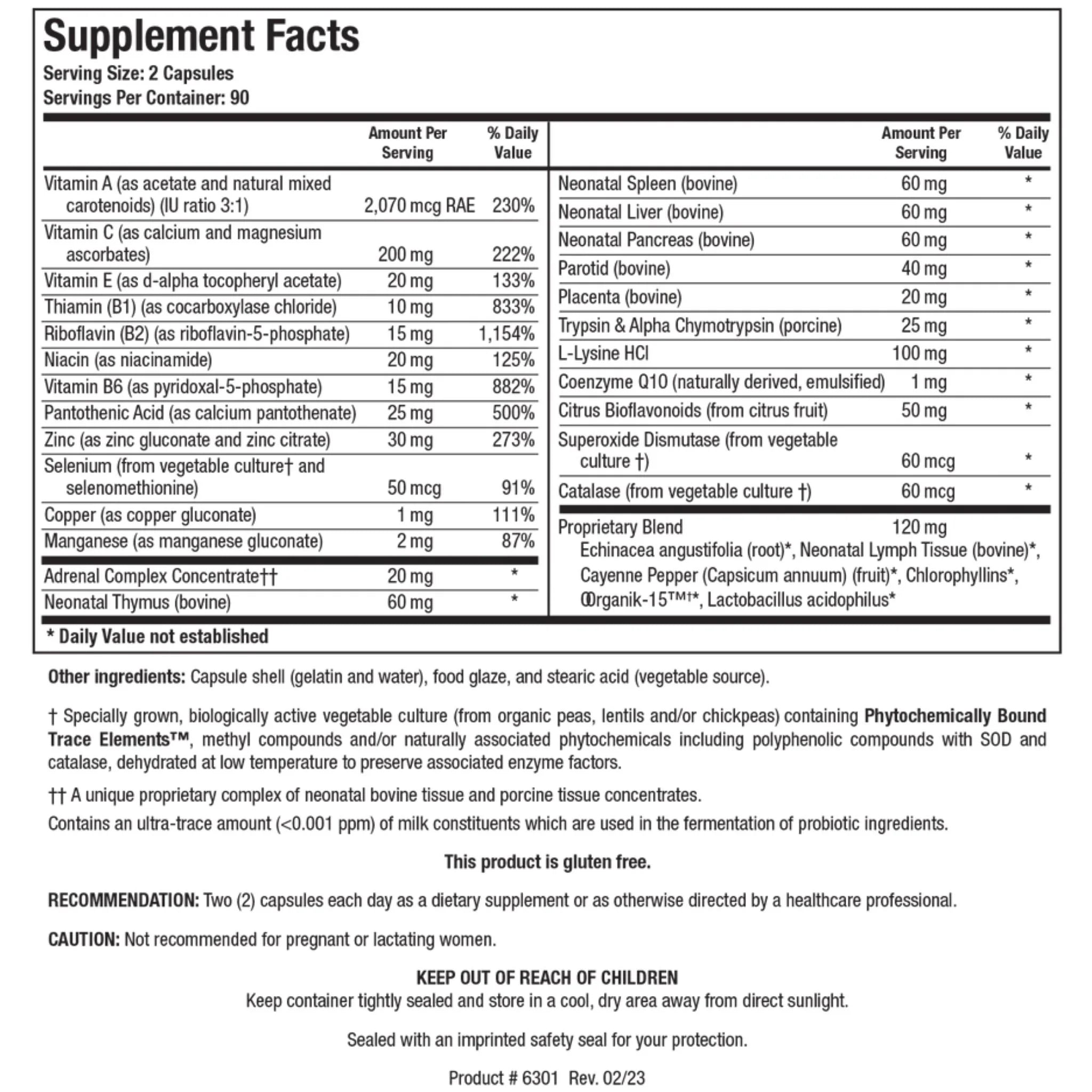 Biotics Bio-Immunozyme Forte™ 180 Tablets