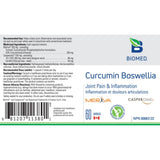 Biomed Curcumin Boswellia 60 Capsules - Relieve Joint Pain and Inflammation, Reduces Acute, Chronic Pain, Arthritis and Tendonitis - Nature's Source Inc