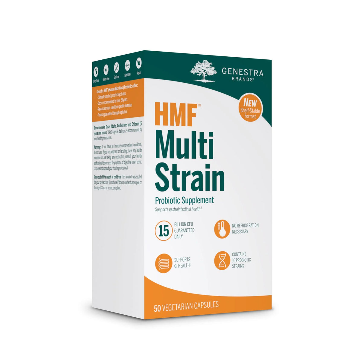 Genestra Brands HMF Multi Strain 50 Vegetarian Capsules - Nature's Source Inc