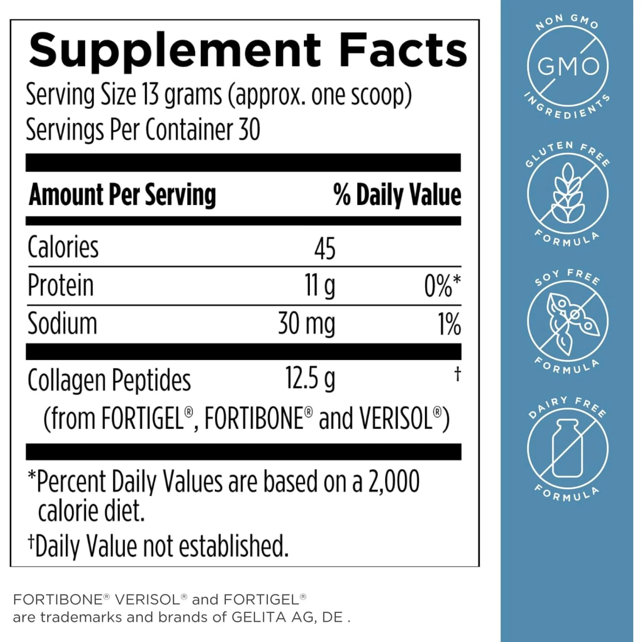 Designs for Health Whole Body Collagen 390g - Nature's Source Inc