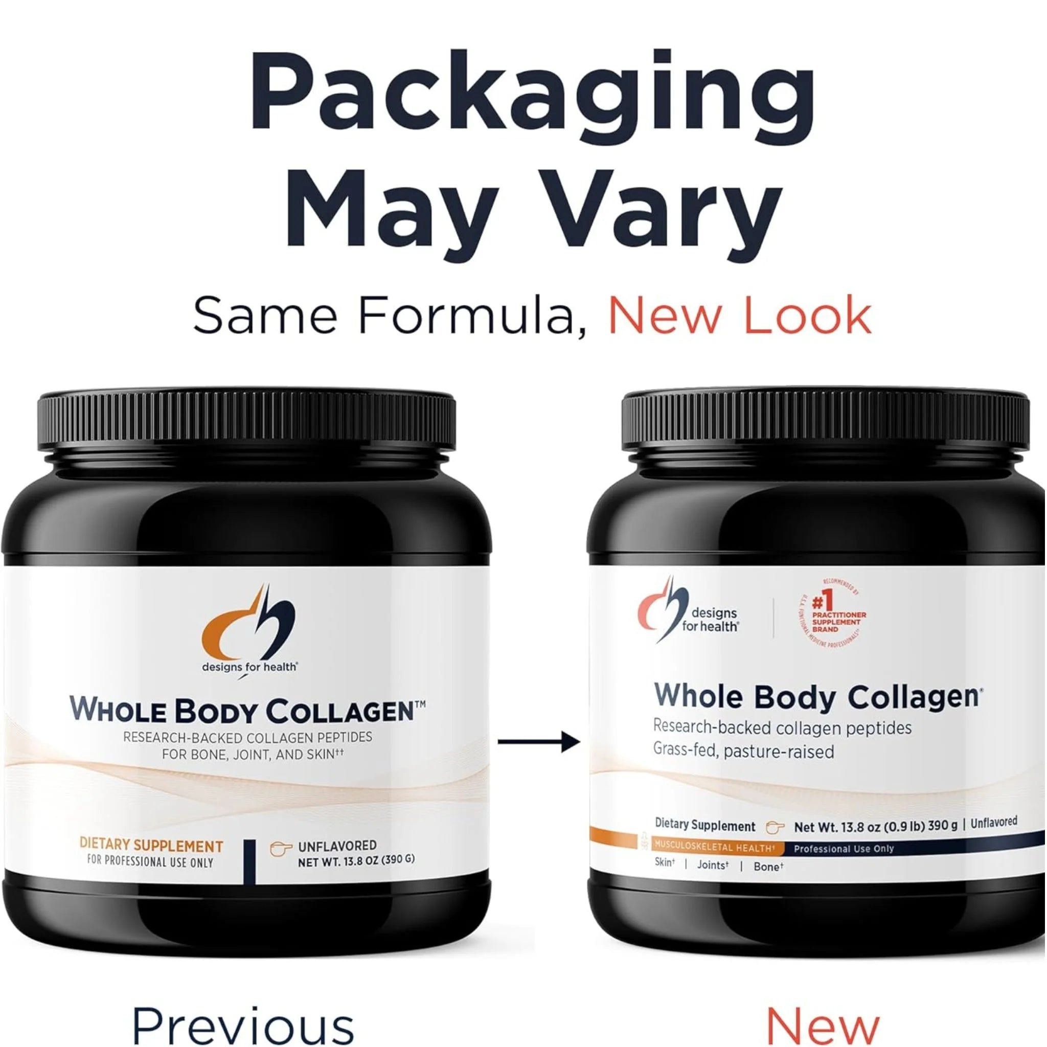 Designs for Health Whole Body Collagen 390g - Nature's Source Inc
