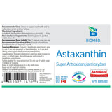 Biomed Astaxanthin 60 Softgels - Reduce Inflammation and Oxidative Stress, Improve Muscle Endurance, Eye Health, Eye Fatigue, Healthy Radiant Skin & Sharpen Vision - Nature's Source Inc