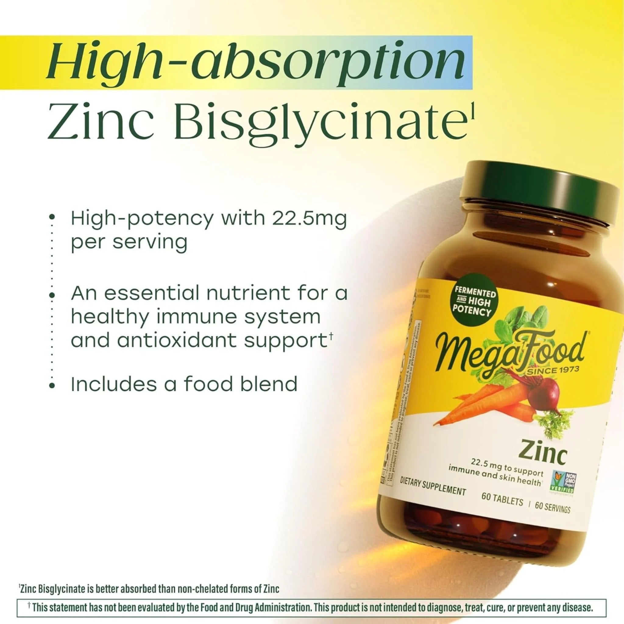 MegaFood Zinc 60 Tablets - Nature's Source Inc