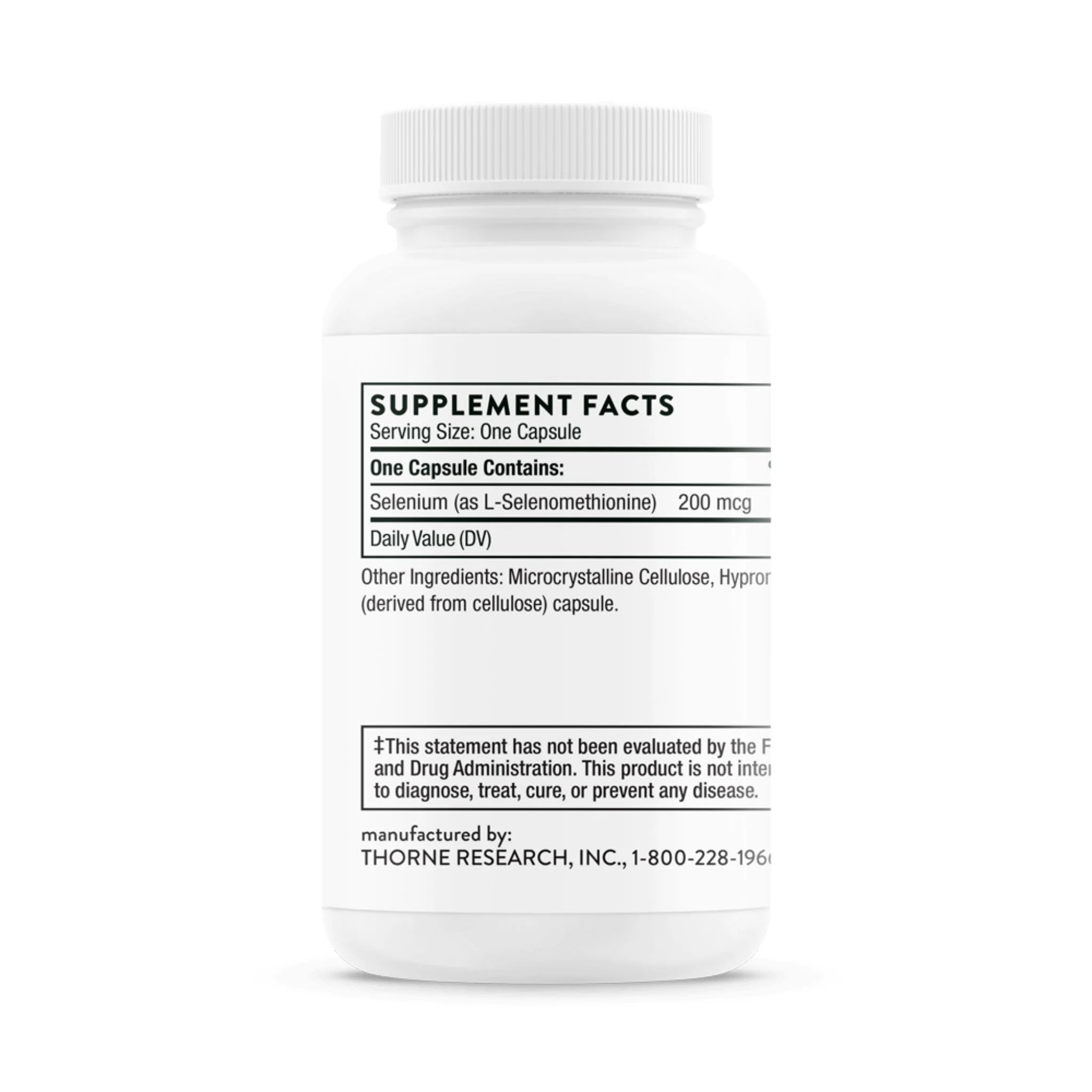 Thorne Selenium 60 Capsules - Nature's Source Inc