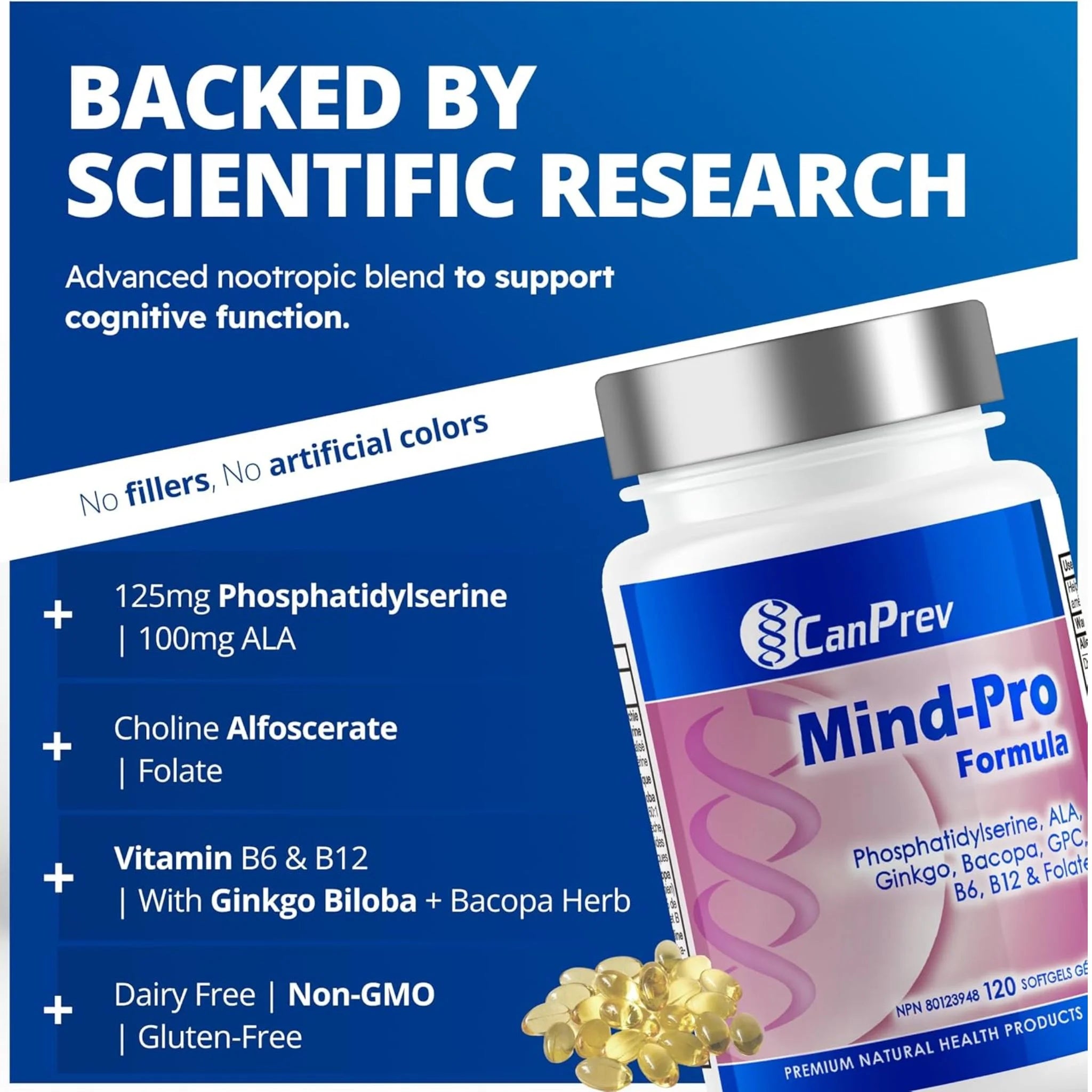 CanPrev MindPro Formula 120 softgels - Nature's Source Inc