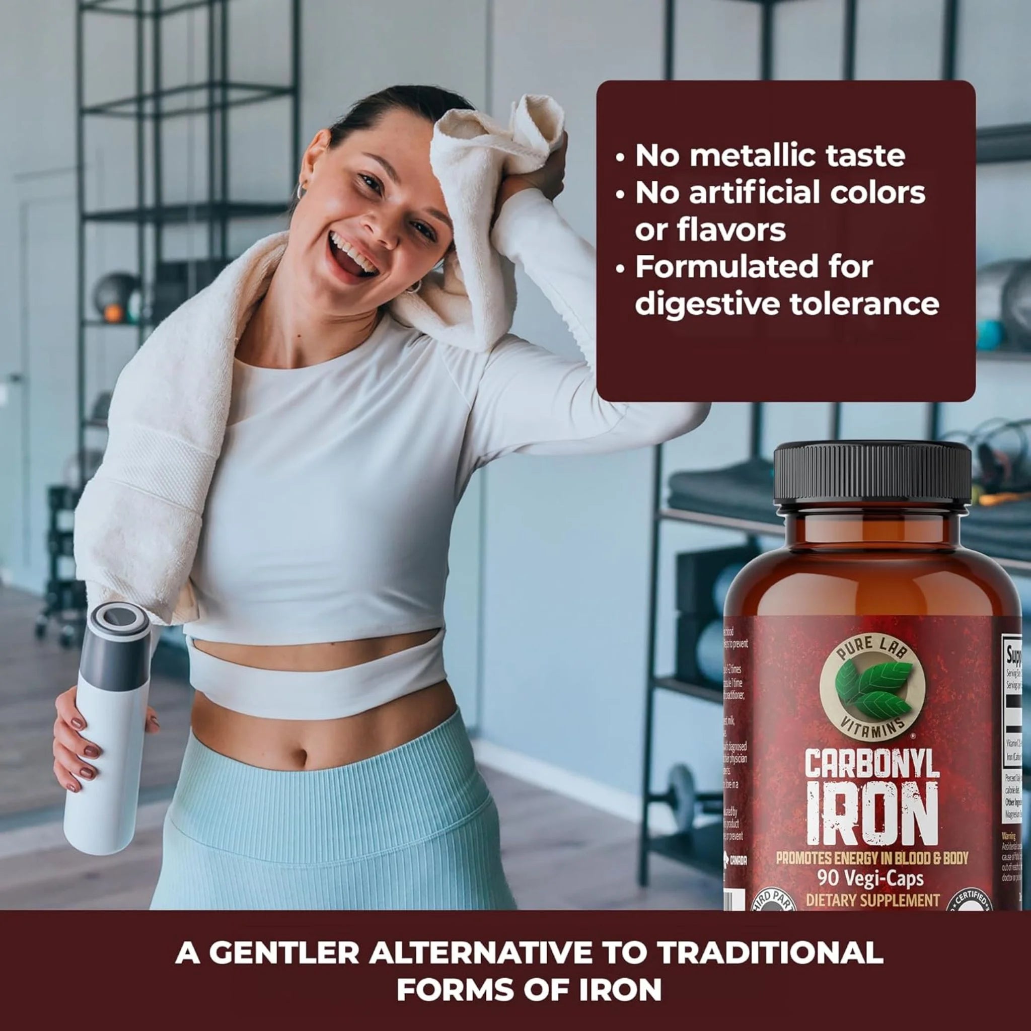 Pure Lab Vitamins Carbonyl Iron 90 VC - Nature's Source Inc