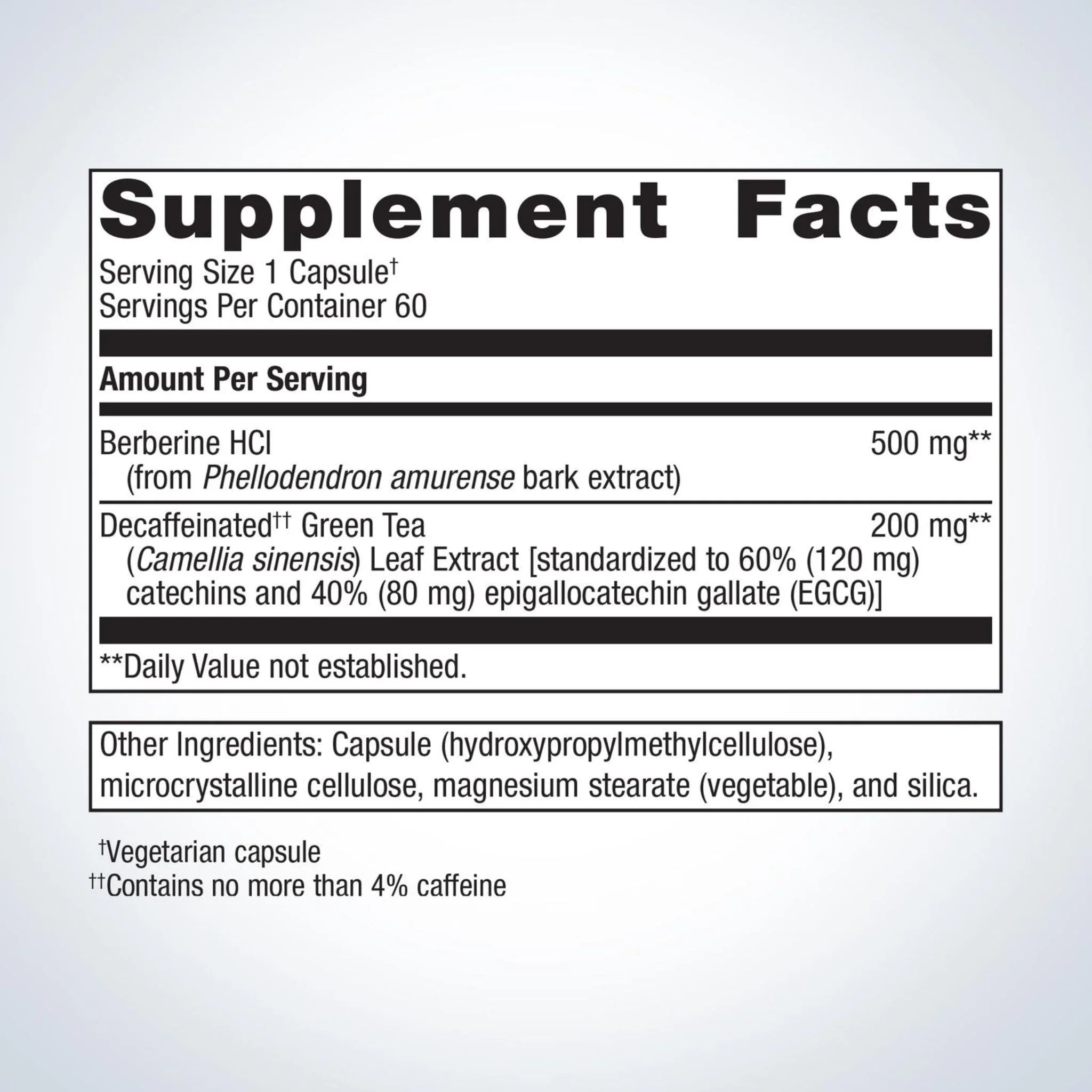 Metagenics Berberine GT 60 Capsules - Nature's Source Inc