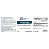 NFH Saffron SAP 60 Capsules - Nature's Source Inc