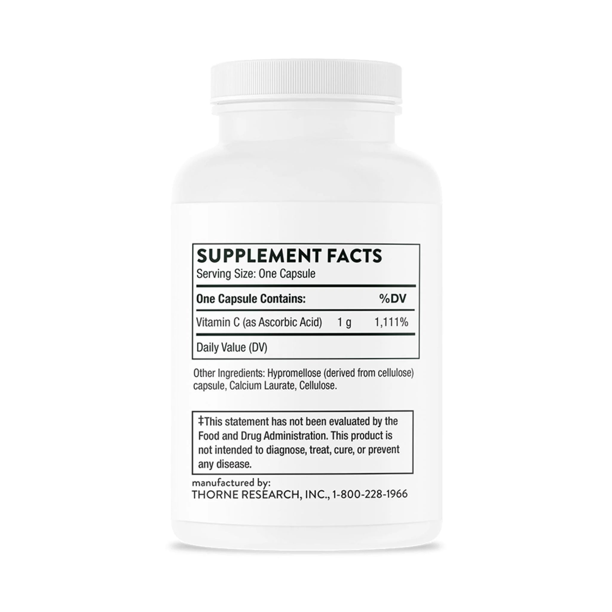 Thorne Ascorbic Acid 60 Capsules