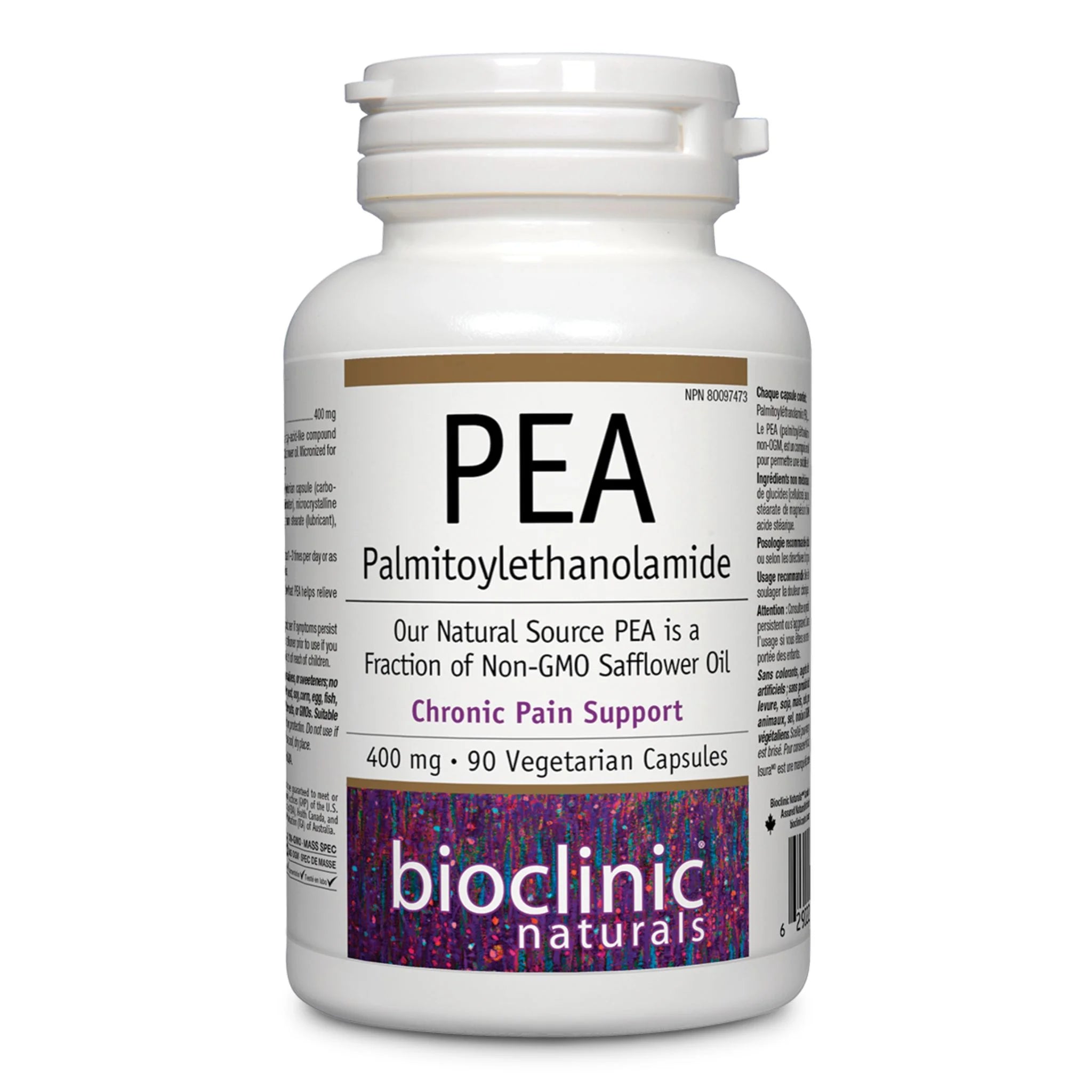 Bioclinic Naturals PEA 400mg 90 Capsules - Nature's Source Inc