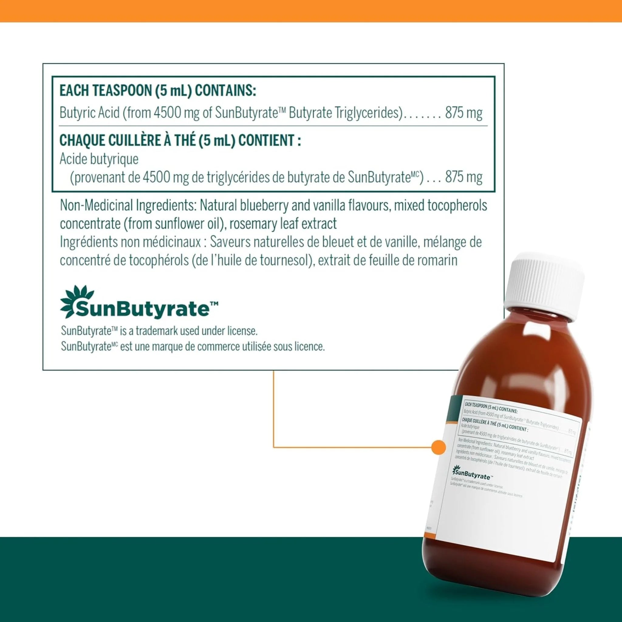 Genestra Brands SunButyrate Liquid 280ml - Nature's Source Inc