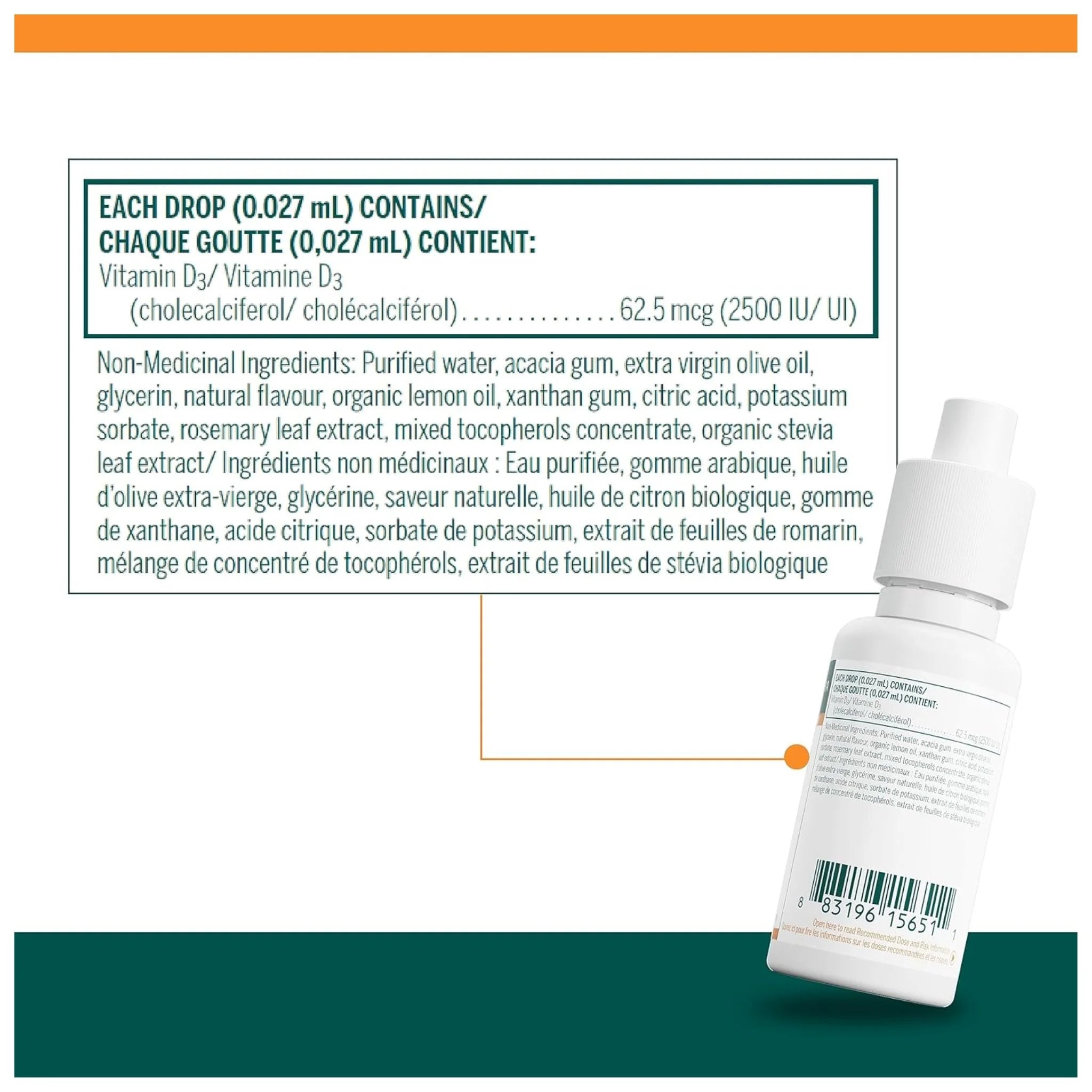 Genestra Brands D - Mulsion 2500 Citrus 30ml - Nature's Source Inc