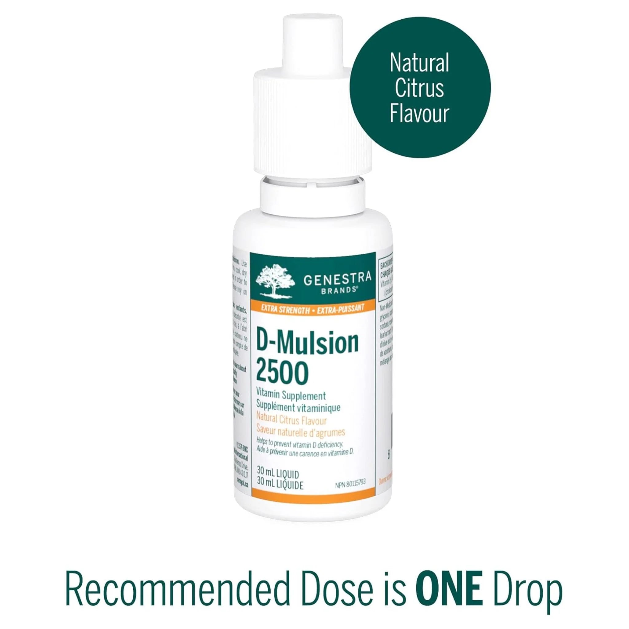 Genestra Brands D - Mulsion 2500 Citrus 30ml - Nature's Source Inc