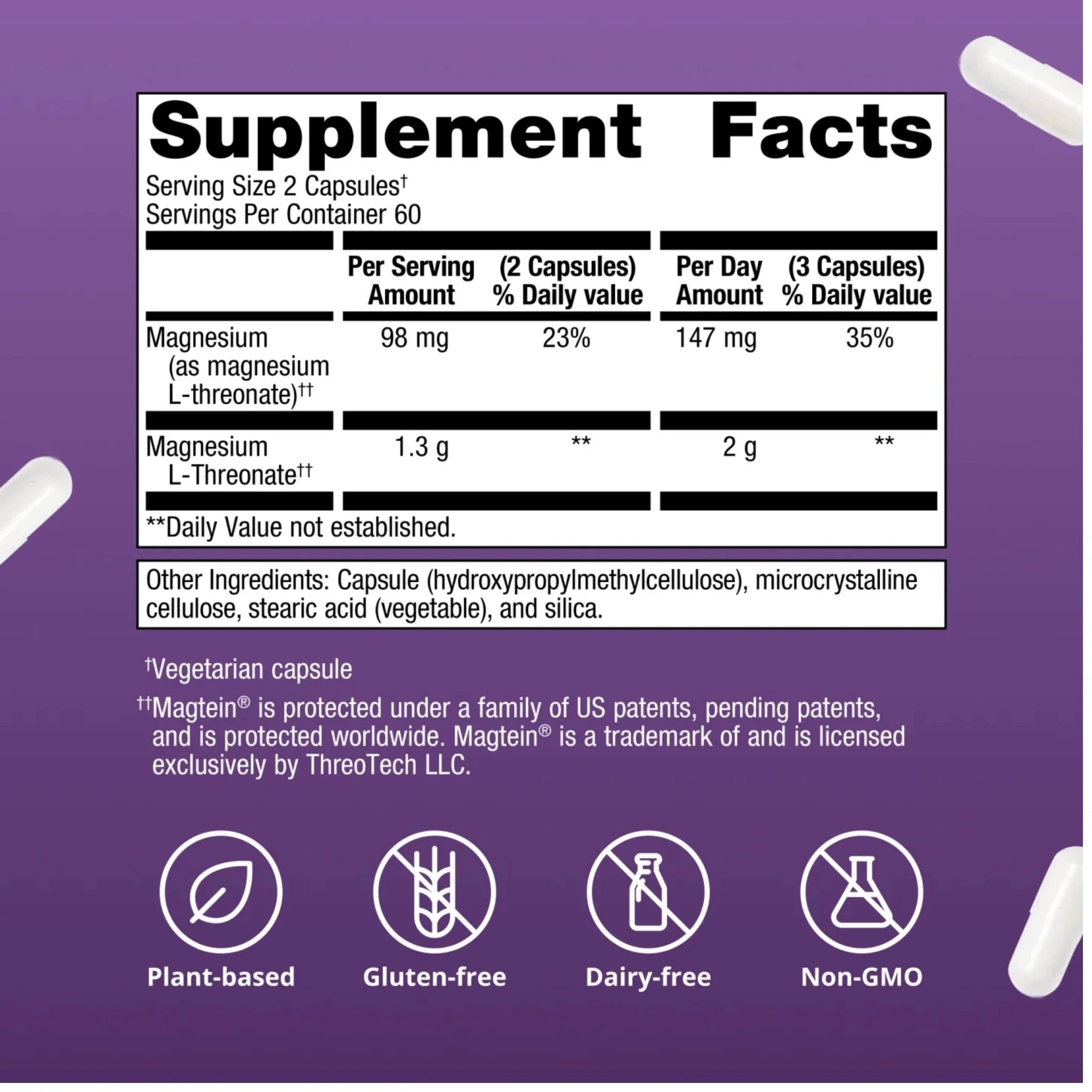 Metagenics Mag L - Threonate 120 Capsules - Nature's Source Inc