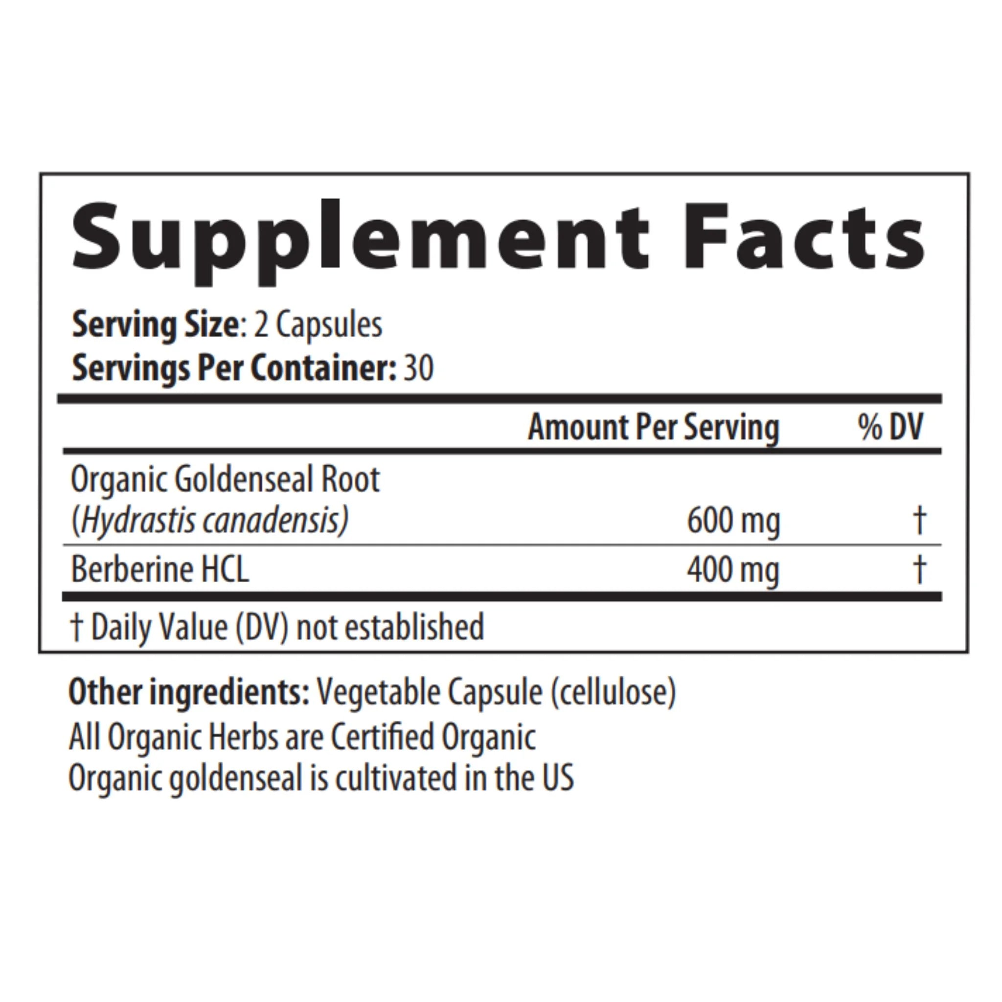 Restorative Formulations Berberine GS Px 60 Vegi-Capsules