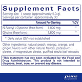 Pure Encapsulations Nac + Glycine 159g - Nature's Source Inc