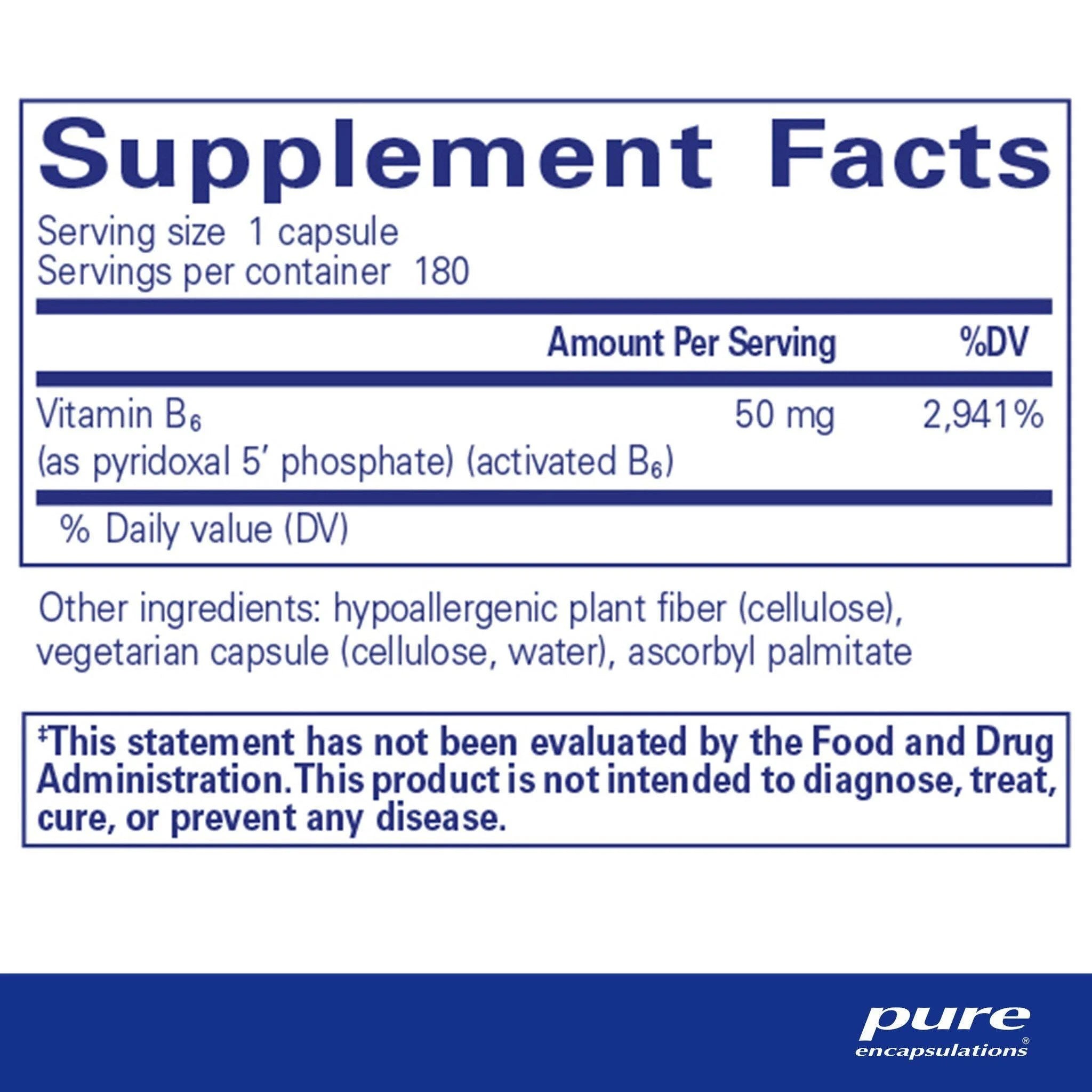 Pure Encapsulations P5P 50 180 Veg-Caps