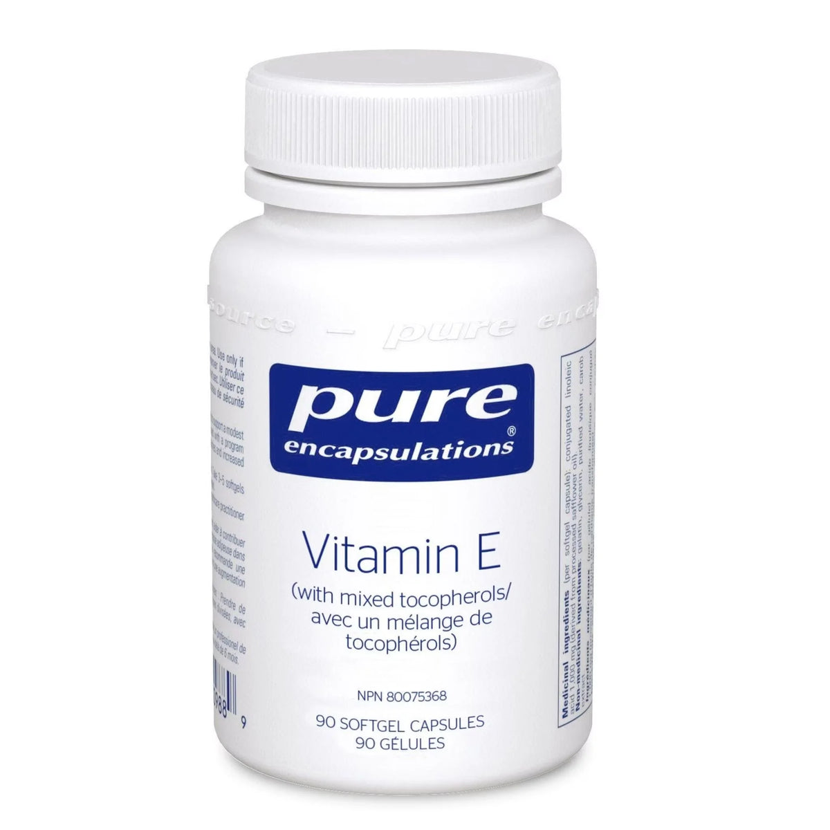 Pure Encapsulations Vitamin E Mixed Tocopherol 90 Veg-Caps