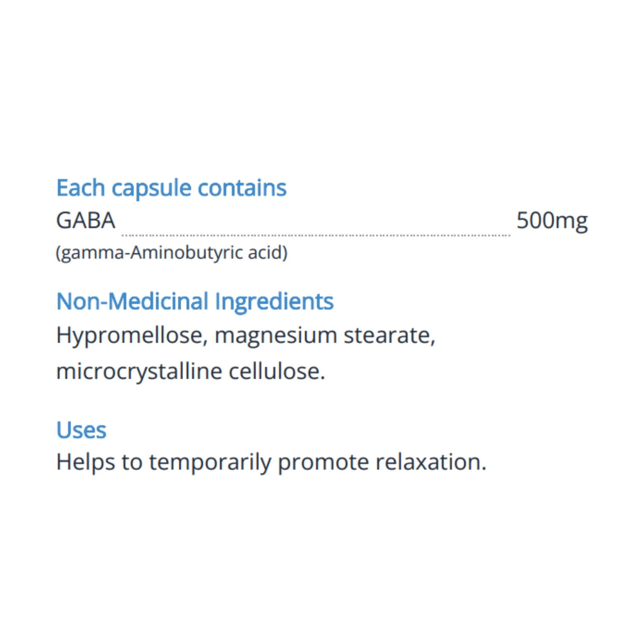 Cyto Matrix Gaba 500mg 90 Vegetable Capsules