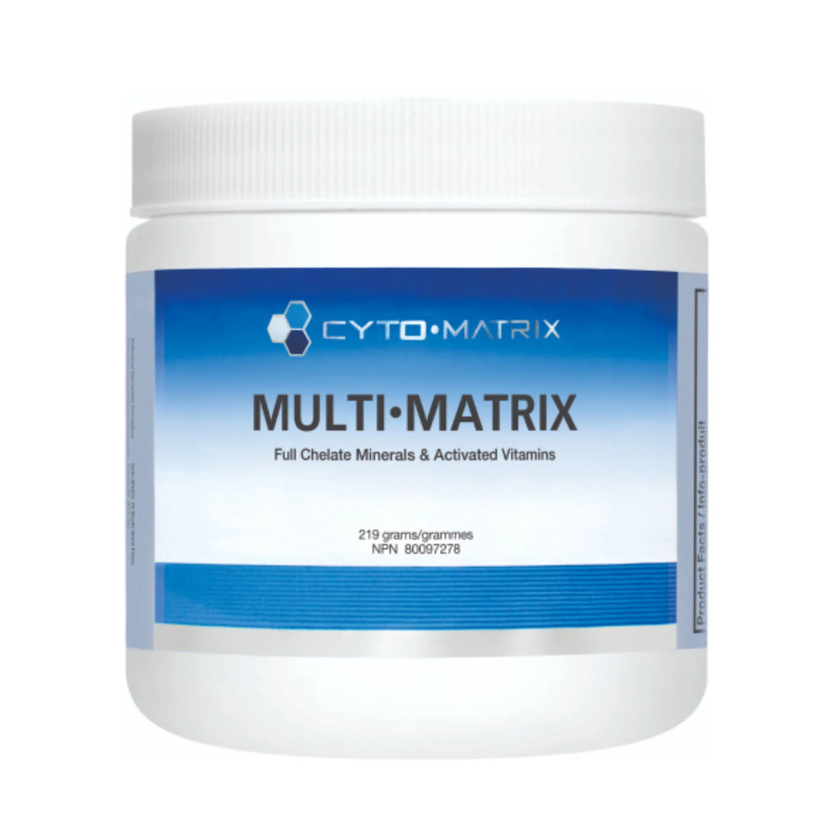 Cyto Matrix Multi-Matrix Full Chelate Minerals and Activated Vitamins, Blueberry 219g