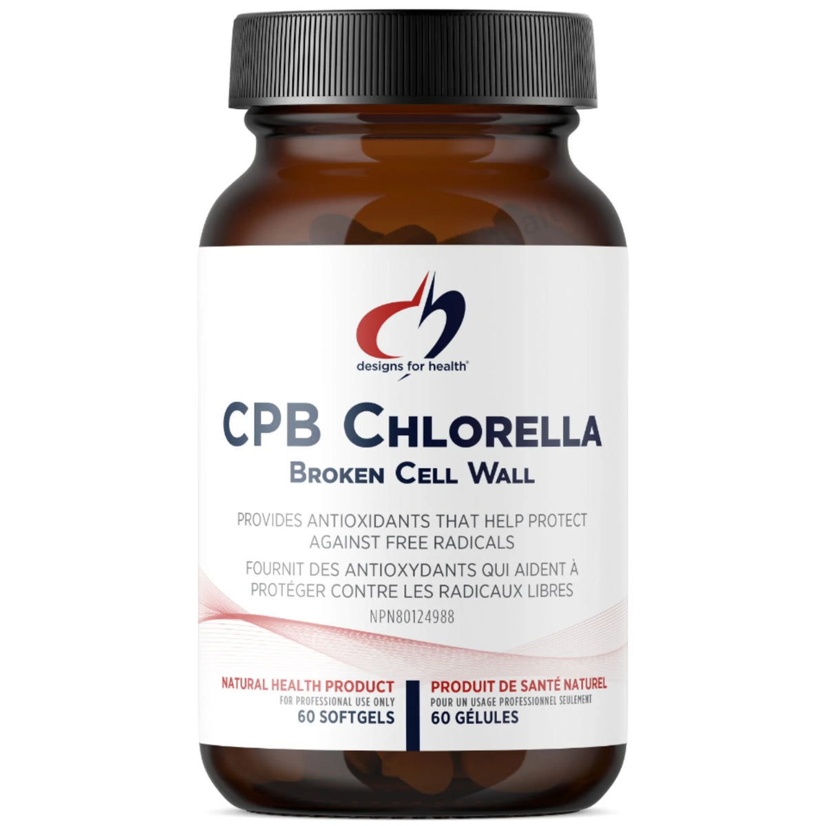 Designs for Health CPB Chlorella 60 Softgels