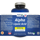 Naka Platinum Alpha Lipoic Acid 600mg 75 Vegan Capsules