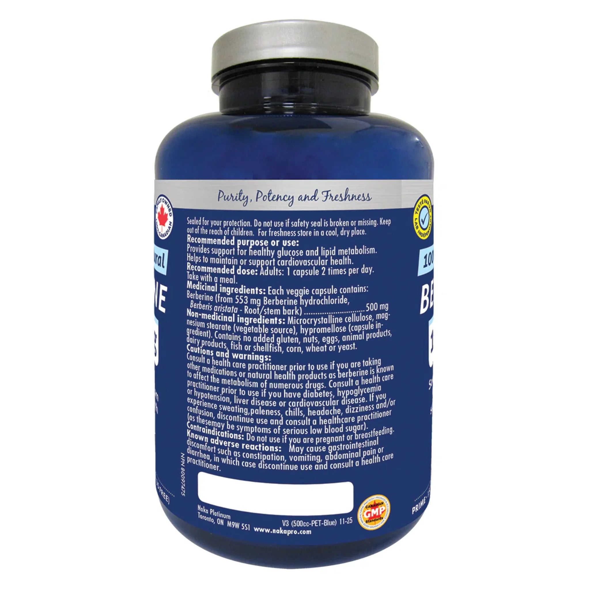 Naka Platinum Berberine 500mg 90 Vegan Capsules