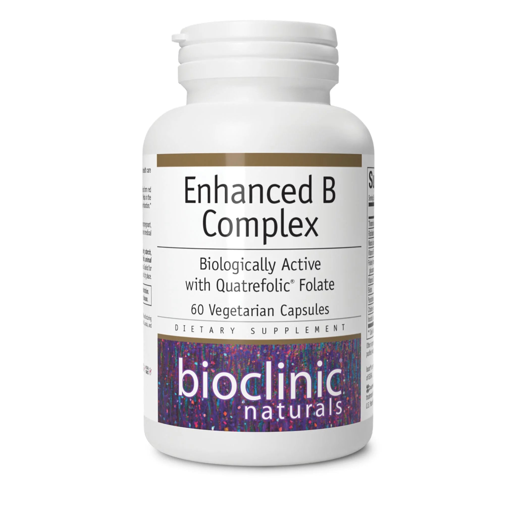 Bioclinic Naturals Enhanced B Complex 60 Vegetarian Capsules - Nature's Source Inc