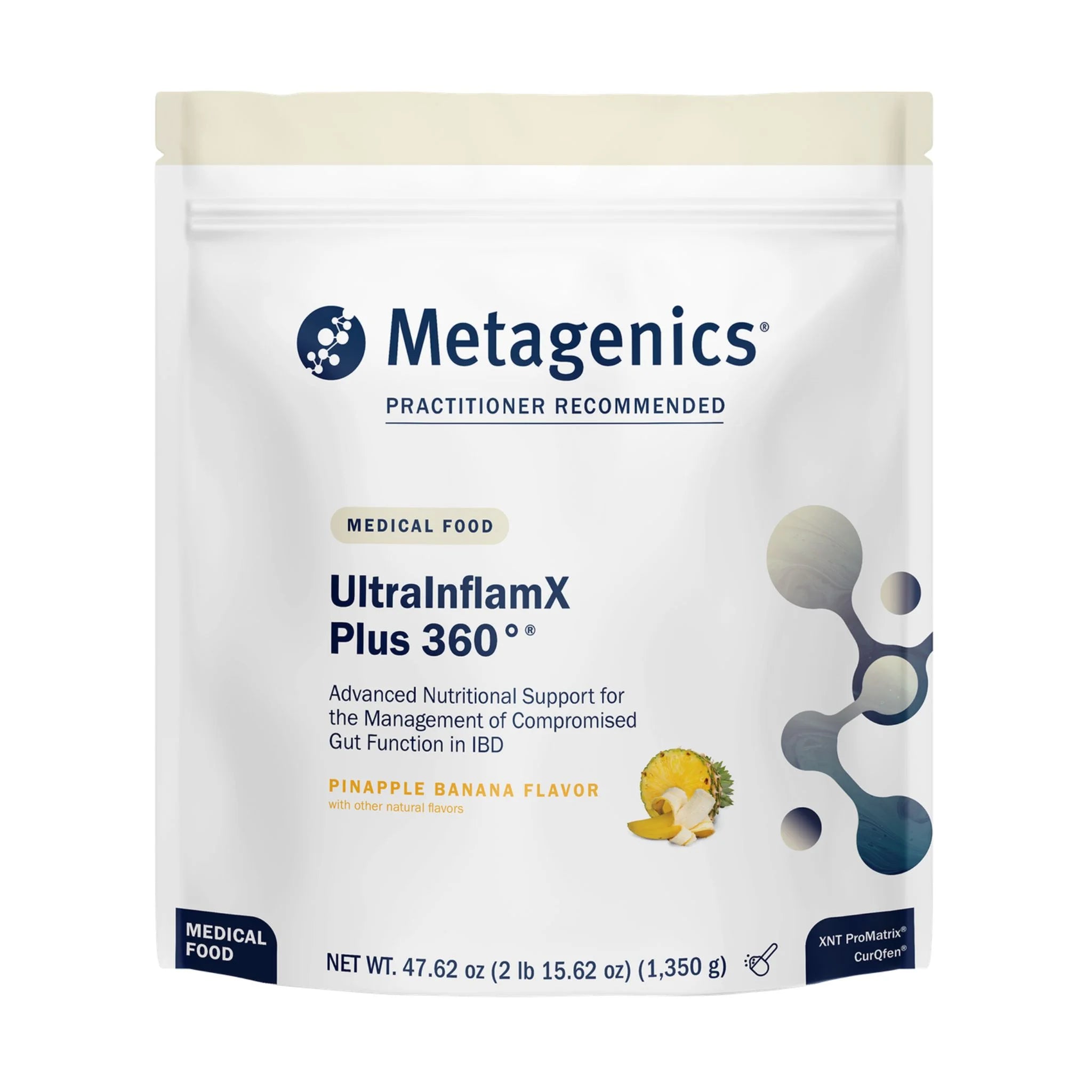 Metagenics UltraInflamX Plus 360° Pinapple Banana 1350g - Nature's Source Inc