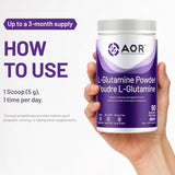 AOR L Glutamine Powder 450g, 90 Servings - Nature's Source Inc