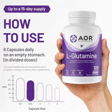 AOR L-Glutamine 120 Veg-Caps - Nature's Source Inc