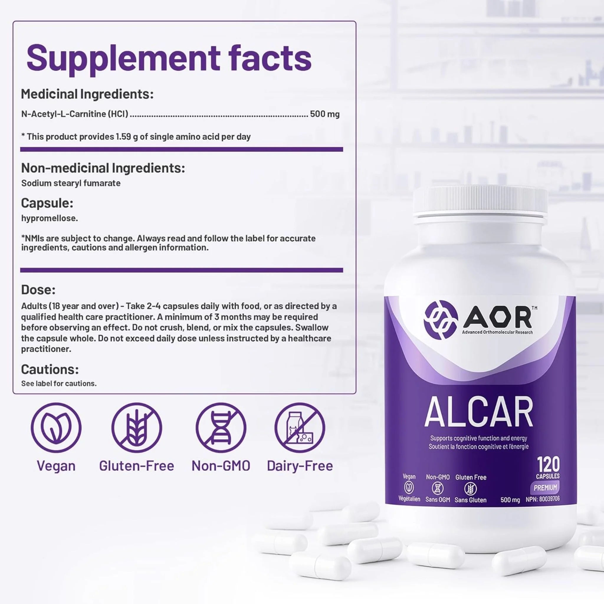 AOR Alcar 120 Veg-Caps