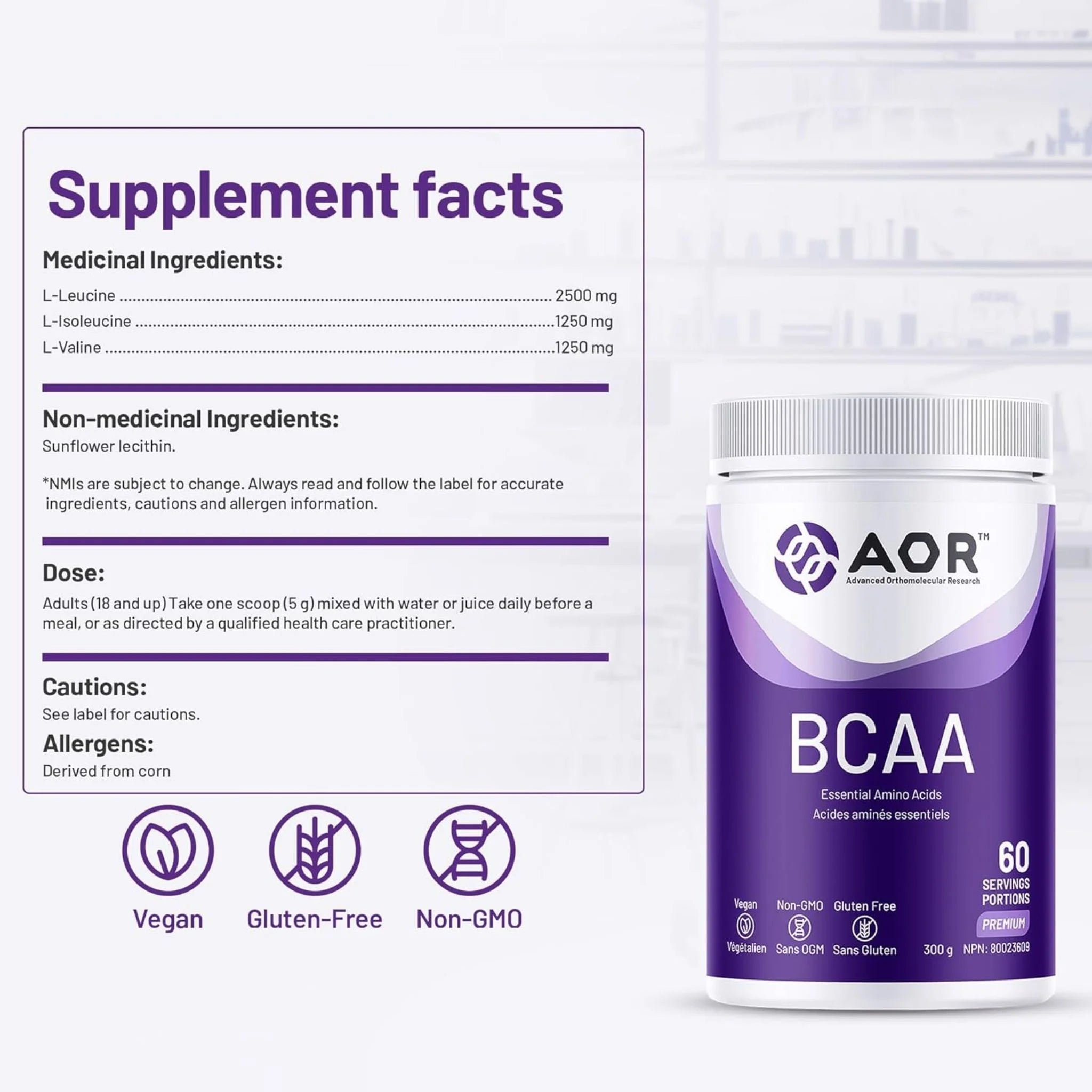 AOR Bcaa Vegetarian 300 g
