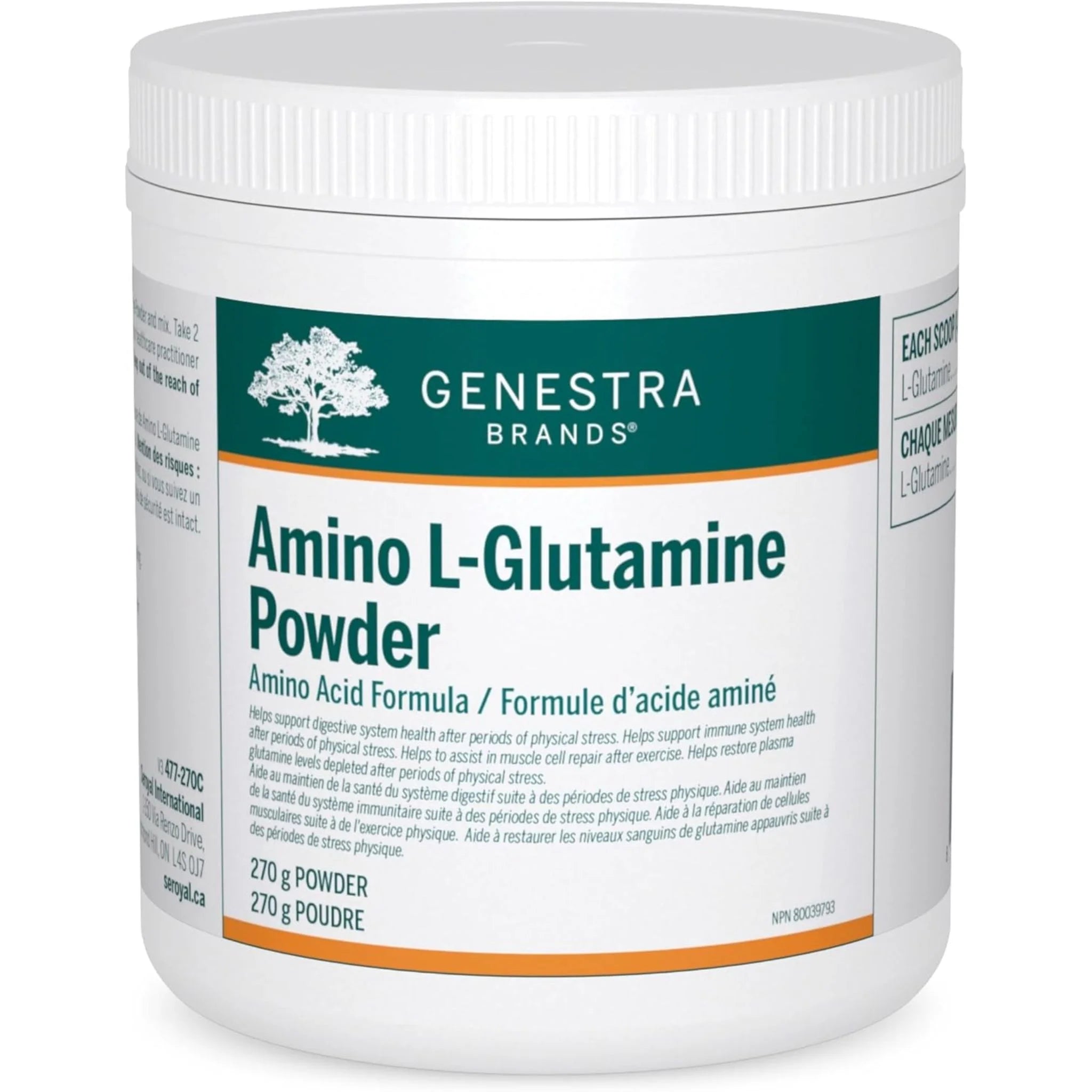 Genestra Brands Amino L-Glutamine Powder - 270g - Nature's Source Inc