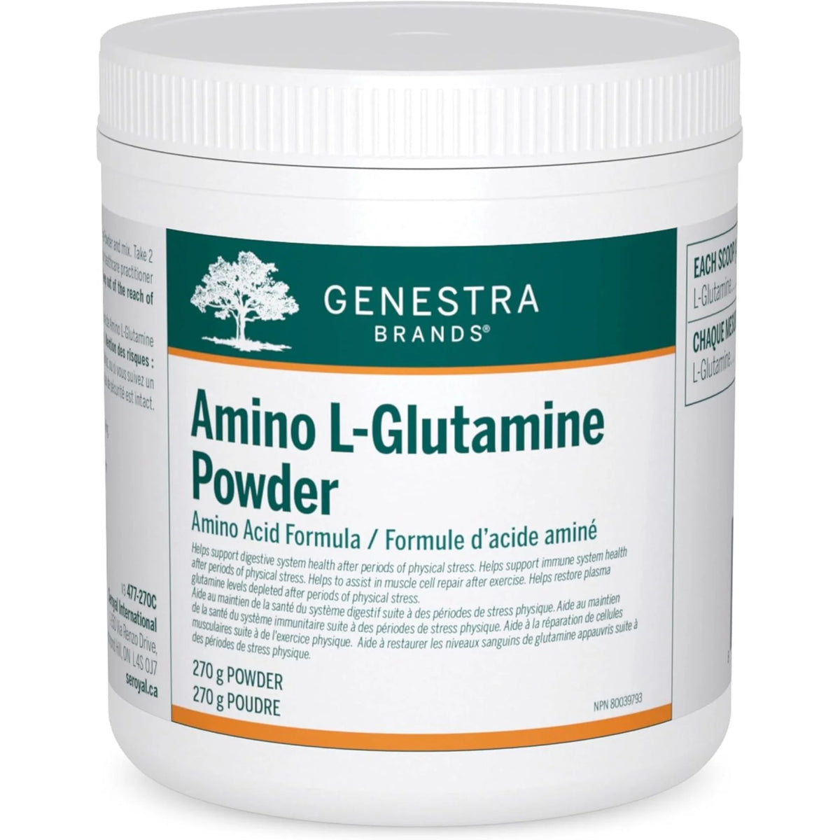 Genestra Brands Amino L-Glutamine Powder - 270g - Nature's Source Inc