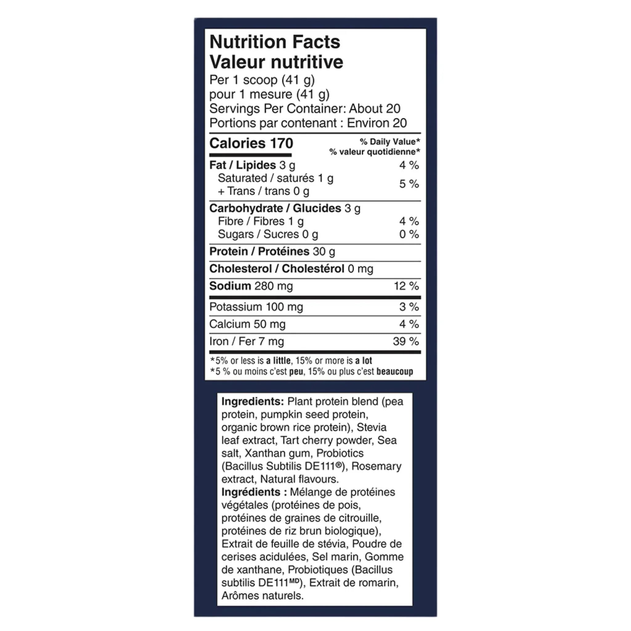 Vega Plant Based Sport Protein Powder Vanilla 828g, 20 Servings