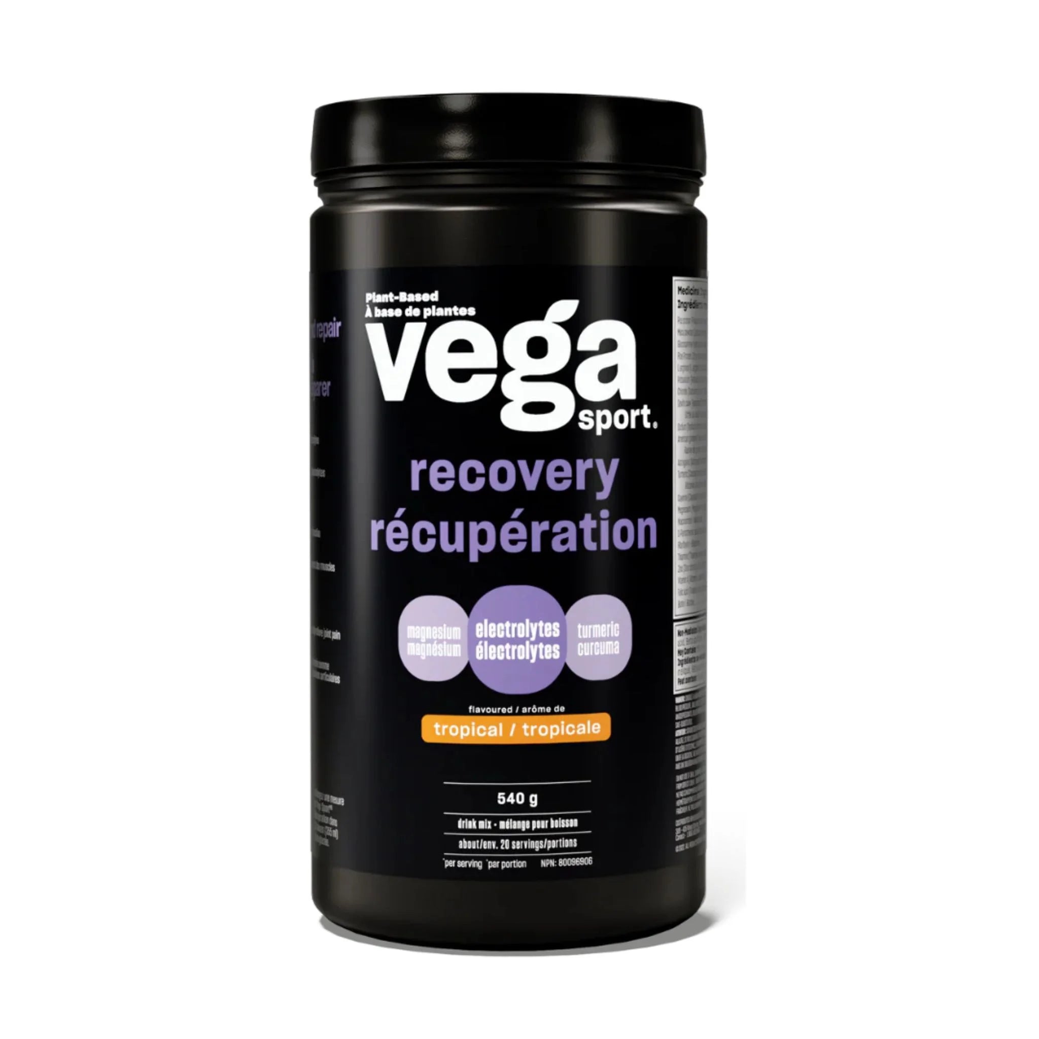 Vega Sport Recovery Tropical 540g - Nature's Source Inc