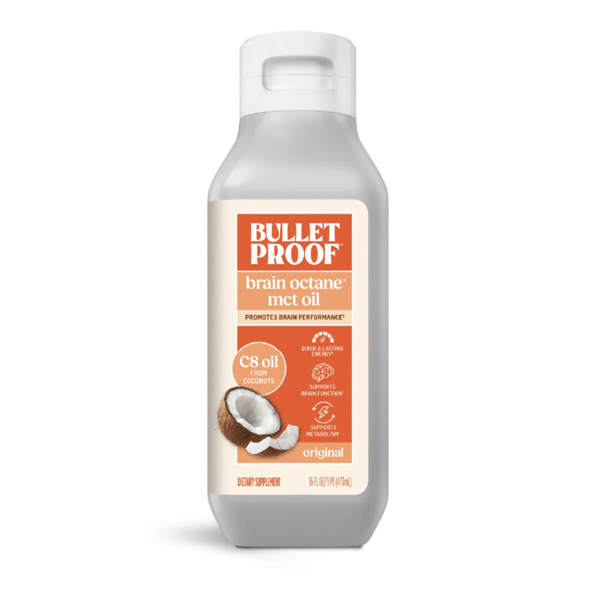 Bulletproof Brain Octane Oil (Medium Chain Trigylcerides) 473ml