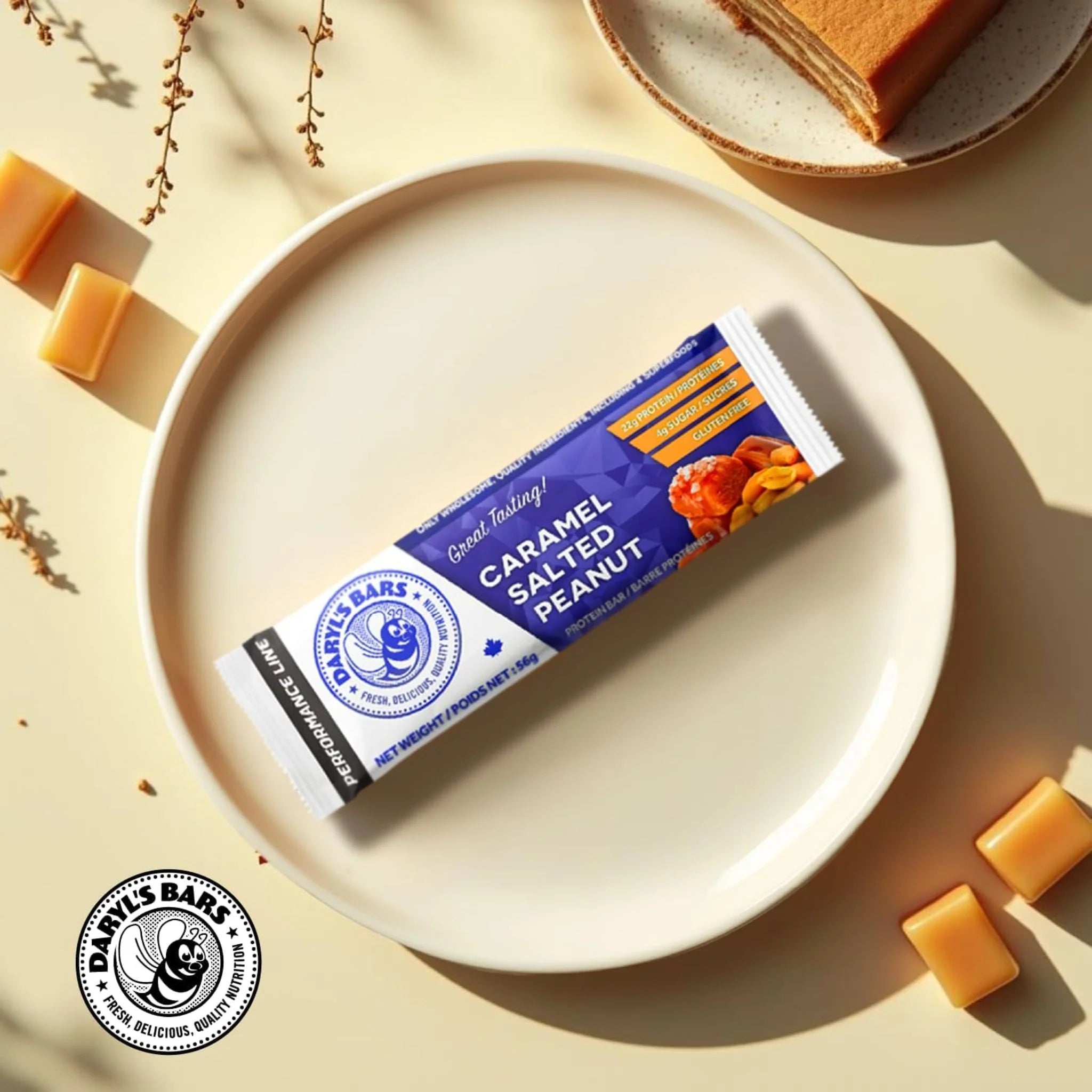 Daryl's Caramel Salted Peanut Protein Bar 56g
