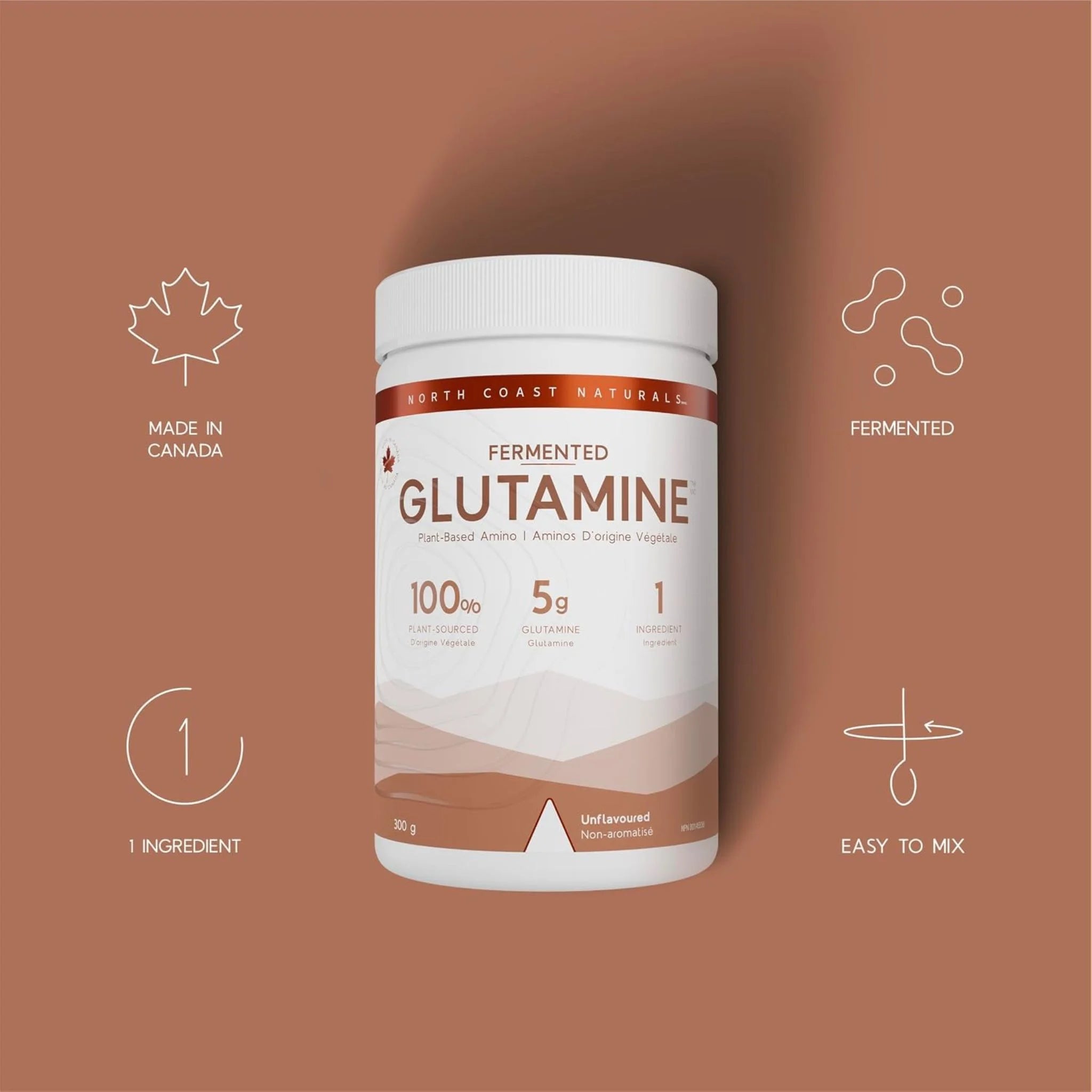 North Coast Naturals Fermented Glutamine 300g